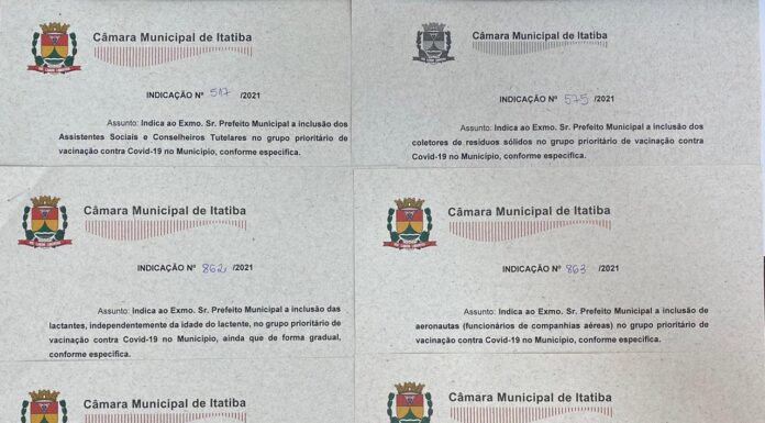 Pedidos de inclusão de grupo prioritário na vacinação da Covid-19