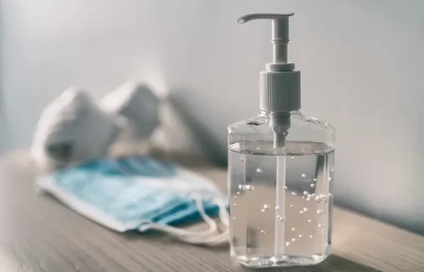 Álcool gel antisséptico em caixas eletrônicos