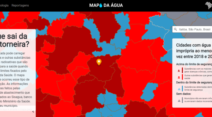 Ofício à SABESP questionando sobre a qualidade da água distribuída à população de Itatiba