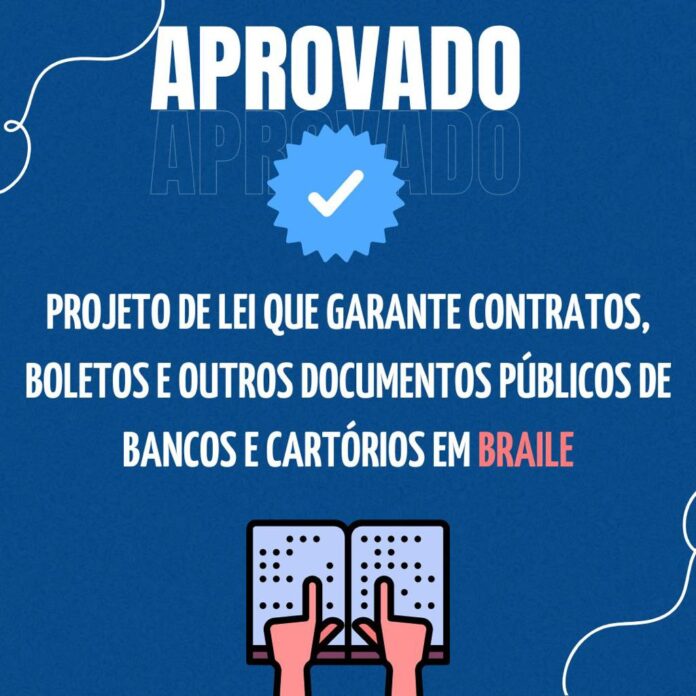 Projeto de inclusão para deficientes visuais é aprovado